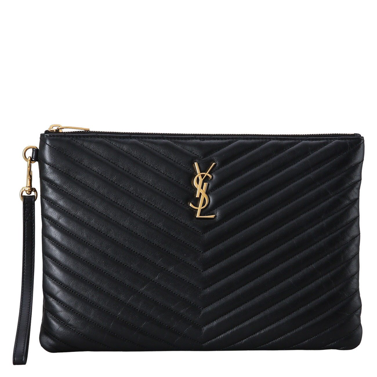 Yves Saint Laurent(USED)생로랑 559193 모노그램 쉐브론 클러치